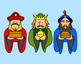Dibujo Los Reyes Magos 4 pintado por adri_