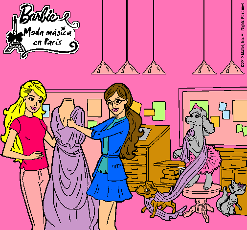 Barbie con la dependienta