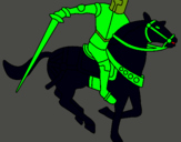 Dibujo Caballero a caballo IV pintado por ferffydbbhf 