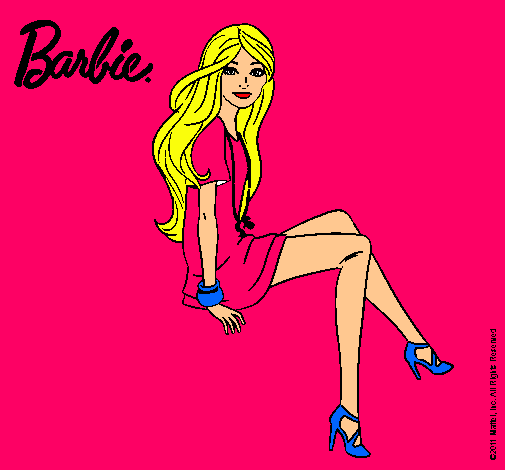 Barbie sentada