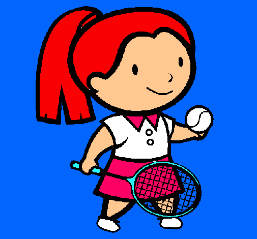 Dibujo Chica tenista pintado por migl