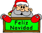 Dibujo Feliz Navidad pintado por cochinita