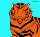 Dibujo Tigre pintado por Mapher