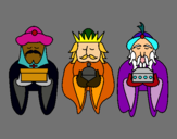 Dibujo Los Reyes Magos 4 pintado por reiss