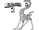 Dibujo Madagascar 2 Melman pintado por dddddddddddd