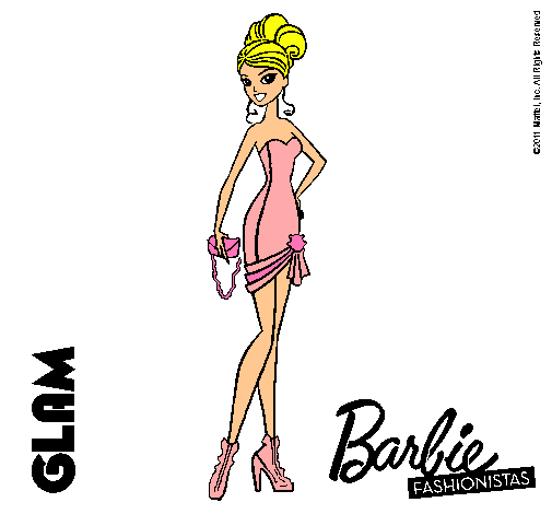 Dibujo Barbie Fashionista 5 pintado por daiyan