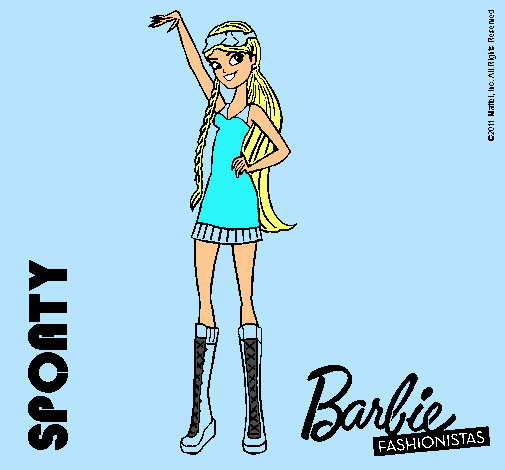 Dibujo Barbie Fashionista 4 pintado por mar123