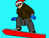 Dibujo Snowboard pintado por isabel496