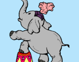 Dibujo Elefante pintado por evelyndana