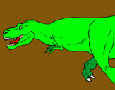 Dibujo Tiranosaurio rex pintado por 12334