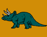 Dibujo Triceratops pintado por thiagui