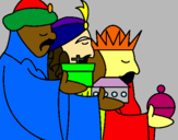 Dibujo Los Reyes Magos 3 pintado por dyredidi