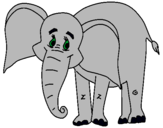 Dibujo Elefante feliz pintado por LAIH