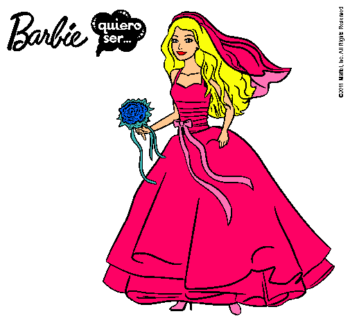 Barbie vestida de novia