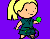 Dibujo Chica tenista pintado por mmmmp