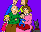 Dibujo Familia pintado por ffae