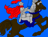 Dibujo Caballero a caballo pintado por jrelena1