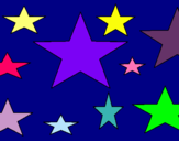 Dibujo Estrellas 4 pintado por nhbtihy