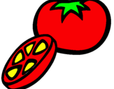 Dibujo Tomate pintado por barr