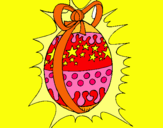 Dibujo Huevo de pascua brillante pintado por fgtrfgtrfg