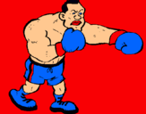 Dibujo Boxeador pintado por elied