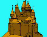 Dibujo Castillo medieval pintado por ositocesar