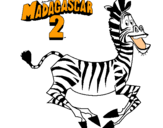 Dibujo Madagascar 2 Marty pintado por yfhjbhj