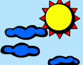 Dibujo Sol y nubes 2 pintado por samanthhhhha