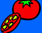 Dibujo Tomate pintado por ggffdgftft