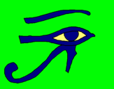 Dibujo Ojo Horus pintado por carol21