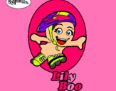 Dibujo LilyBoo pintado por patinadora