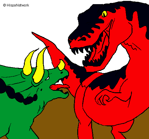 Lucha de dinosaurios