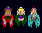 Dibujo Los Reyes Magos 4 pintado por rikky