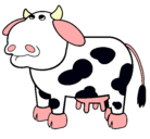 Dibujo Vaca pensativa pintado por rubencito