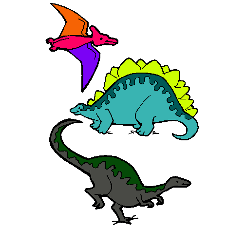 Tres clases de dinosaurios