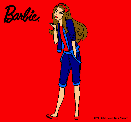 Barbie con look casual