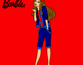 Dibujo Barbie con look casual pintado por mariiiiaaaa 