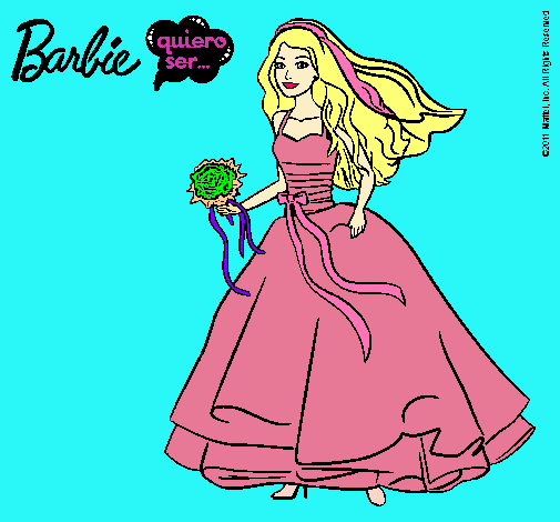 Barbie vestida de novia