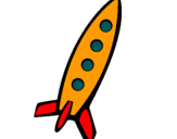 Dibujo Cohete II pintado por mabhjjnnbbkj