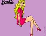Dibujo Barbie sentada pintado por CristinaQuesada