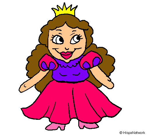 Dibujo Princesa pequeña pintado por nildred 