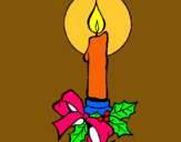 Dibujo Vela de navidad pintado por ANNM