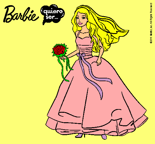 Barbie vestida de novia