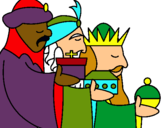 Dibujo Los Reyes Magos 3 pintado por lolailale