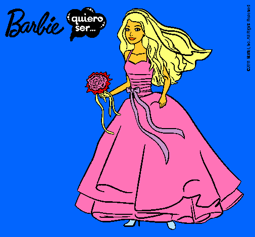 Barbie vestida de novia