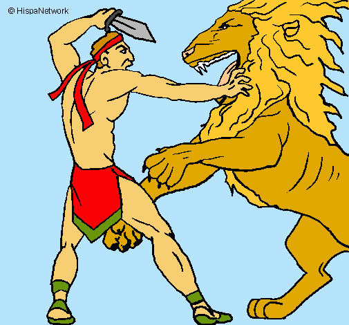 Gladiador contra león