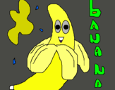 Dibujo Banana pintado por POTATOES