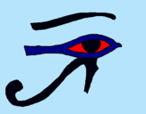 Dibujo Ojo Horus pintado por maria009
