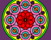 Dibujo Mandala 35 pintado por jennet