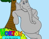 Dibujo Horton pintado por marthilandia
